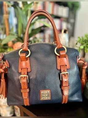 Dooney & Bourke Bristol Satchel in Navy Blue